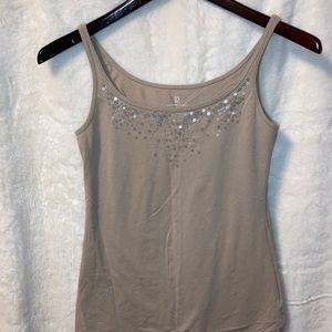 🌟NWOT NY&C Tan Sequins Tank  -XS